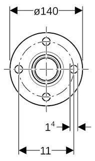 Geberit Mapress Therm Flansch PN 6 mit Pressmuffe d54 – Bild 2