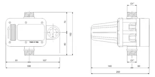 Grundfos PM PLUS 1x115-230V 50/60Hz SCHUKO – Bild 2