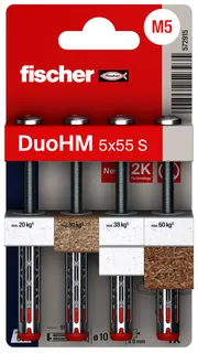 Fischer Hohlraumdübel DuoHM 5x55 S TX K Packung mit 4 Stück – Bild 2