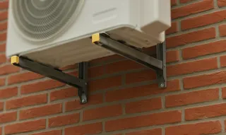 Wandkonsolen mit Schwingungsdämpfern für Klimaanlagen