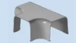 T-Stück weiß für Montagekanal 90 x 65 mm