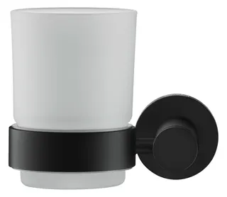 Duravit D-Code Glashalter Glas links, Schwarz Matt