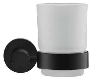 Duravit D-Code Glashalter Glas rechts, Schwarz Matt