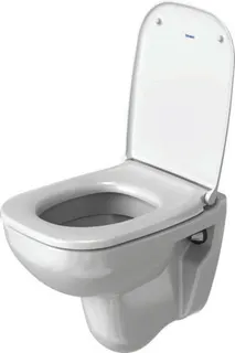 Duravit Wand-WC D-Code Compact 480 mm Tiefspüler, weiß – Bild 3