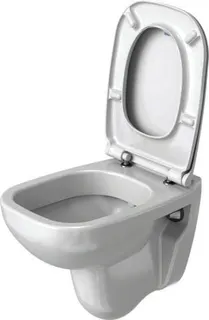 Duravit Wand-WC D-Code Compact 480 mm Tiefspüler, weiß – Bild 4