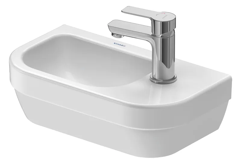 Duravit D-Code 2.0 HWB 400mm 1 HL, m. ÜL,Weiß