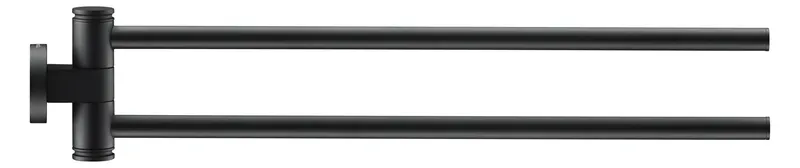Duravit D-Code HTH, Arme 2, Schwenkbar 50x447x90 mm, Schwarz Matt