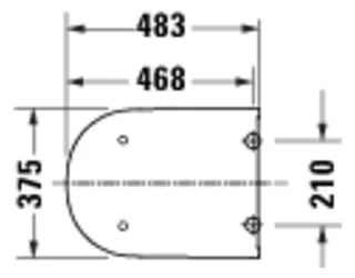 Duravit D-Code 2.0 WC-Sitz o. Absenkautom. abnehmb.,Weiß – Bild 2