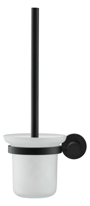 Duravit D-Code Bürstengarnitur, Wandhängend Schwarz Matt