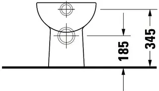 Duravit Stand-WC D-Code 480 mm Flachspüler, Abgang waagrecht, weiß – Bild 4