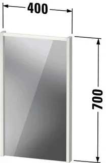 DU D-Code 2.0 Spiegel, m.LED Bel., 400x700x48, Blassgrün Matt