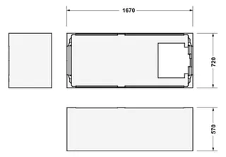 Duravit D-Code 2.0 Badewanne, 1700x750mm, Einbau Weiß – Bild 2