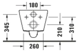 Duravit D-Code 2.0 WWC 540mm TS, rimless verd.Bef.,vormontierte Scharniere,Weiß – Bild 2