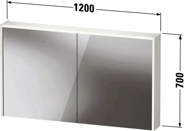 DU D-Code 2.0 SPS m.LED Bel., Türen 2, Steckd. 1, 1200x700x148,Graphit M.