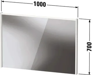 DU D-Code 2.0 Spiegel, m.LED Bel., 1000x700x48, Weiß Matt