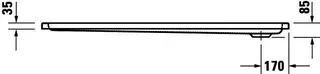 Duravit D-Code Duschwanne, 1500x700x85 mm, Weiß, Sanitäracryl – Bild 2