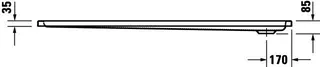 Duravit D-Code Duschwanne, 1700x800x85 mm, Weiß, Sanitäracryl – Bild 2