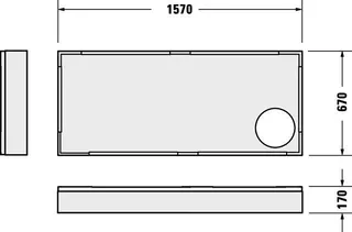 Duravit D-Code Duschwanne, Rechteckig, 1600x700x85 mm, Weiß, Sanitäracryl – Bild 4