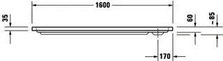 Duravit D-Code Duschwanne, Rechteckig, 1600x700x85 mm, Weiß, Sanitäracryl, Anti – Bild 4