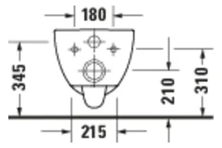 Duravit D-Code 2.0 WWC TS 570mm, rimless Weiß – Bild 2