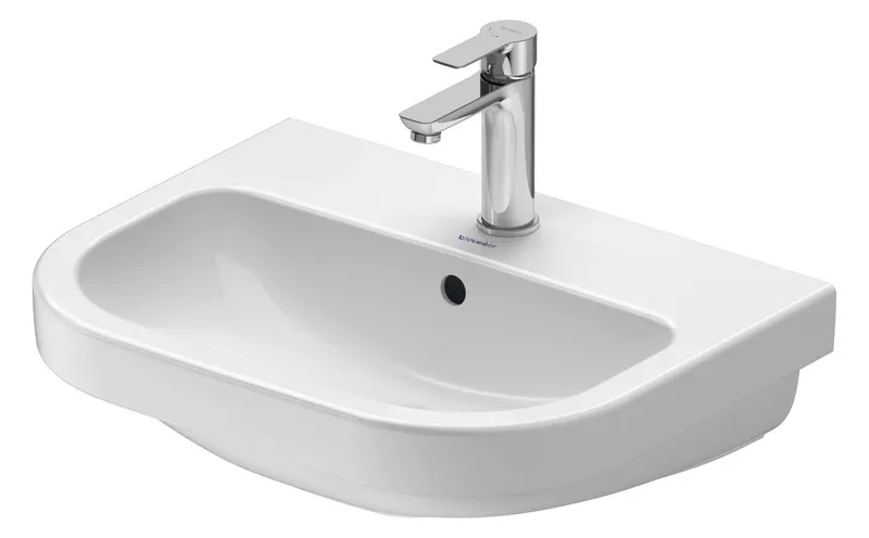 Duravit D-Code 2.0 Waschtisch 550x430mm,m.ÜL, Weiß HG