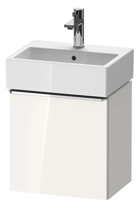 Duravit D-Neo WTU,Wandh,TA:LI,Tür:1,Gr:Chrom 434x322x440mm,Weiß Hochglanz,Dekor