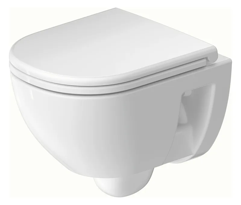 Duravit D-Code 2.0 Wand WC compact, 480mm TS. rimless, Weiß