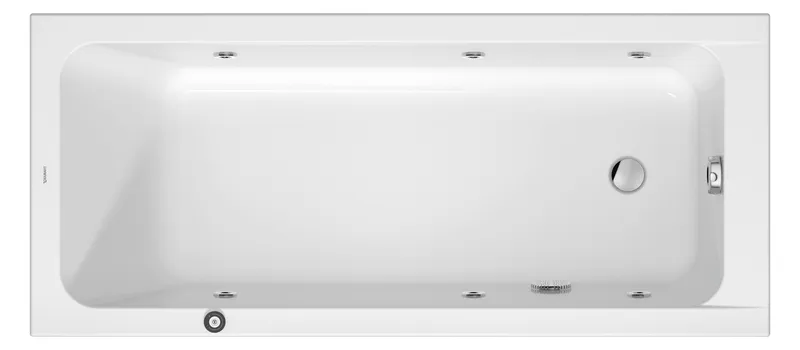 DU D-Code 2.0 Whirlw. 1600x700mm, Einbau Jet-Project, Weiß