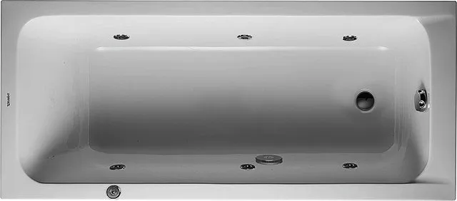 DU DCode Whirlwanne 1600x700mm Einbau Acryl, 1RS Variab.,Jet -Project, Weiß