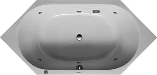 Duravit DCode Whirlw. 1900x900mm SechsEck Einb.,Acryl, 2 Rückens.,Jet -Proj.,Weiß – Bild 3