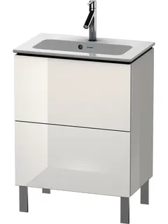 Duravit WTU Compact L-Cube 704x620x391mm 2 Ausz.,bodenst., Weiß Hochglanz – Bild 2