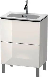 Duravit WTU Compact L-Cube 704x620x391mm 2 Ausz.,bodenst., Weiß Hochglanz – Bild 3