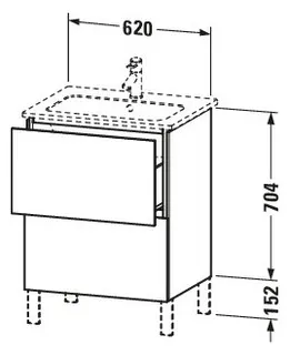 Duravit LC WTU bs 620x481x704 Az 2 Ei Marmoriert Mt Hv 3H Glo Selbsteinzug Däm – Bild 3