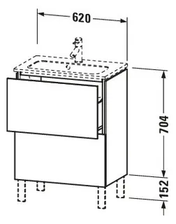 Duravit LC WTU bs Cp 620x391x704 Az 2 Ei Marmoriert Mt Hv 3H Glo Selbsteinzug Däm – Bild 2