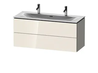 Duravit WTU L-Cube wandh.,550x1220x481mm 2Schubkästen, weiß hochglanz – Bild 2