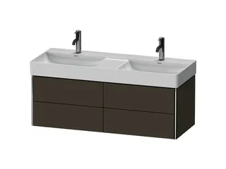 DU WTU XSquare wandh.,397x1184x460mm 4Schubkästen,steingrau seidenmatt