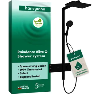 Hansgrohe Showerpipe Raindance Alive Q 210/340 2jet EcoSmart Thermostat MSW – Bild 2