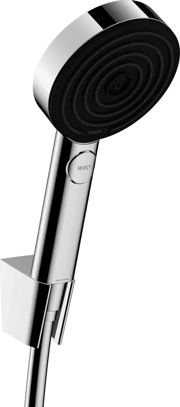 Hansgrohe Porterset Pulsify Select S 105 3jet EcoSmart mit Brauseschlauch 1600mm chrom