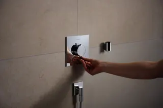 Hansgrohe Thermostat UP Ecostat Comfort E Fertigset 2 Verbraucher chrom – Bild 3