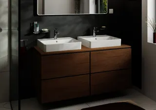 Hansgrohe Waschtischunterschrank Xilesa E 1375x550mm 4SK PO Ko.m.AWT/AWTge ECHK – Bild 2