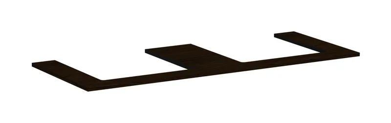 Hansgrohe Konsole Xilesa E 1375x550mm m. 2 Ausschnitt Aufsatzwasch.ge ECHK