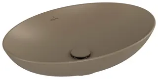 Villeroy & Boch Aufsatzwaschbecken Loop&Friends 620x420mm Oval o. ÜL. Almond CeramicPlus – Bild 2