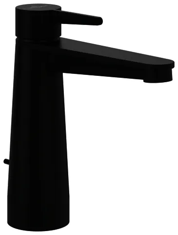 Villeroy & Boch Einhebel-Waschtisch-Arm. Conum 49x169x165mm m Zugstangen- Ablaufgarnitur Matt Black
