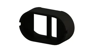 ZE Verlängerungselement ComfoDuct Activo Tiefe 80 mm, für Wände größer 120 mm