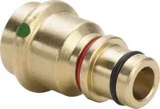 Viega Steckadapter Sanpress 2233.5 in 15mm Rotguss