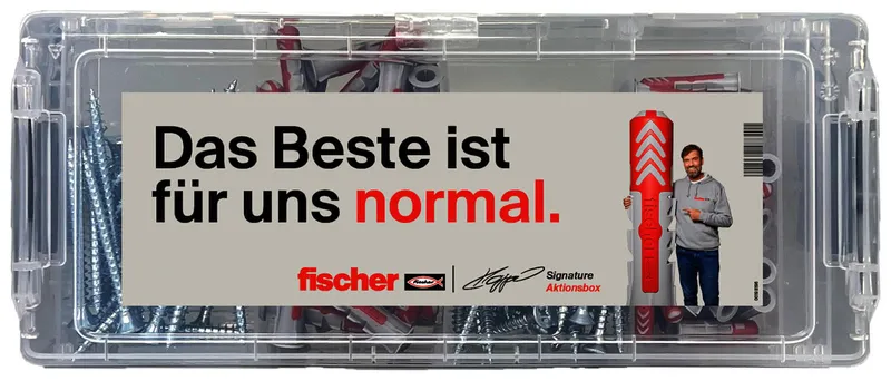 Fischer "Klopp Signature" Aktionsbox DuoPower + Schraube im Mini-FixTainer
