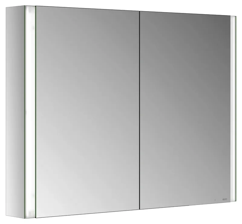 ACTIS Spiegelschrank BASE Alu LED-Bel. 1000x710x127mm 2-türig Korpus verspieg.