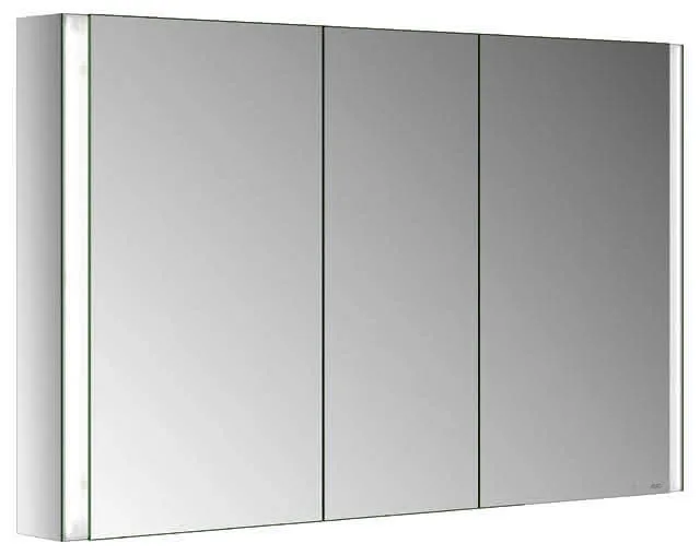 ACTIS Spiegelschrank BASE Alu LED-Bel. 1200x710x127mm 3-türig Korpus verspieg.