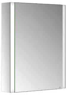 ACTIS Spiegelschrank BASE Alu LED-Bel. 600x710x127mm 1-türig rechts verspiegelt