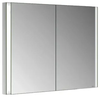 ACTIS Spiegelschrank BASE Alu LED-Bel. WEB 1000x710x115mm 2-trg Korpus verspieg